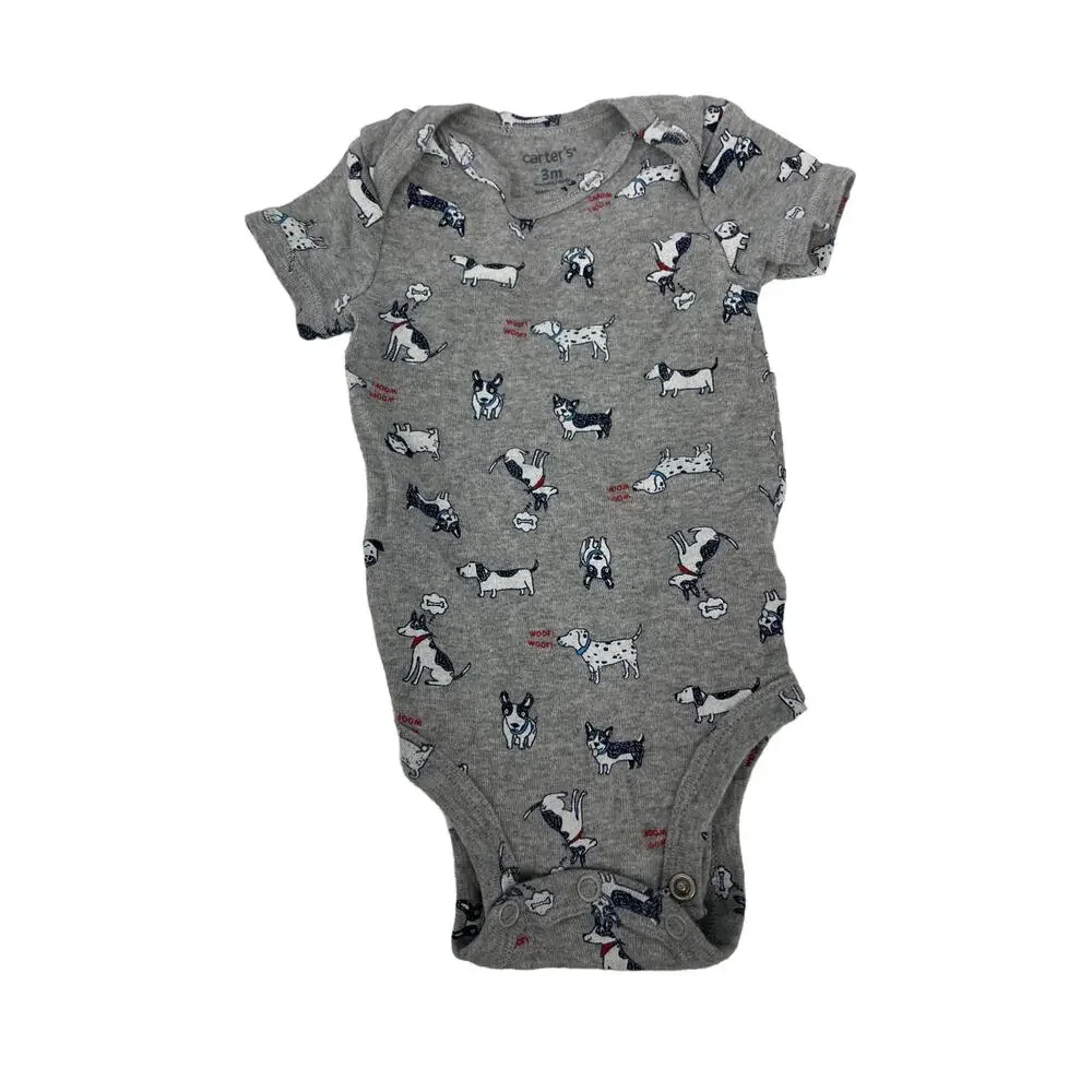 Carter's Bundle Lot of 3 Short Sleeve One-Piece Bodysuits Baby's Size 3 Months